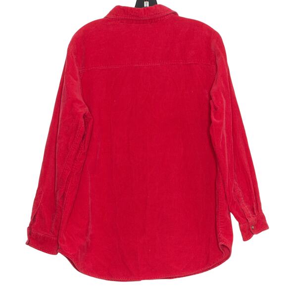 Vintage Disney Winnie Pooh Top Corduroy Y2K Retro 90s Cottage Button Red 14/16 - Picture 2 of 8